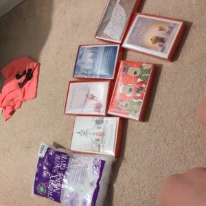 6 boxes of new Christmas cards american greeting unopened brand new fake snow